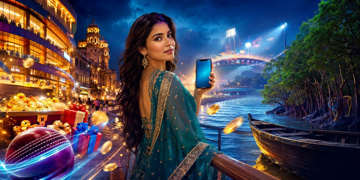 সুন্দরবন অঞ্চলে সমুদ্র সৈকতে ক্রিকেট বেটিং উপভোগ করছেন একজন ব্যবহারকারী